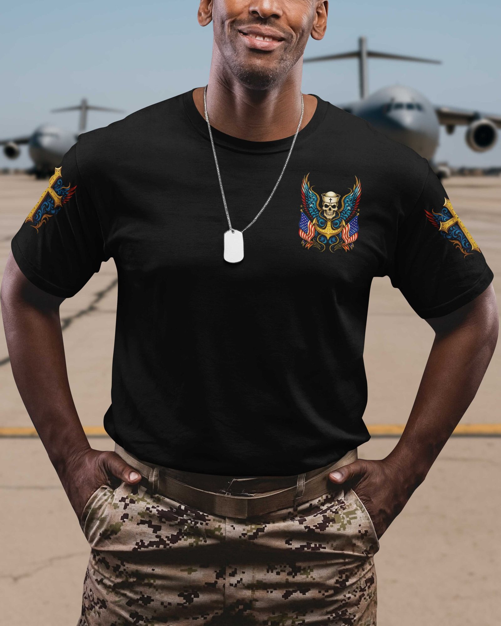 Serving The Nation Is A Duty Being Anchored In Faith Is An Honor T-Shirt - Image 2